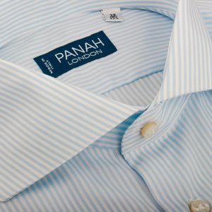 Sky Stripe Cutaway Collar Shirt  | Panah London