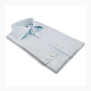 Sky Stripe Cutaway Collar Shirt  | Panah London