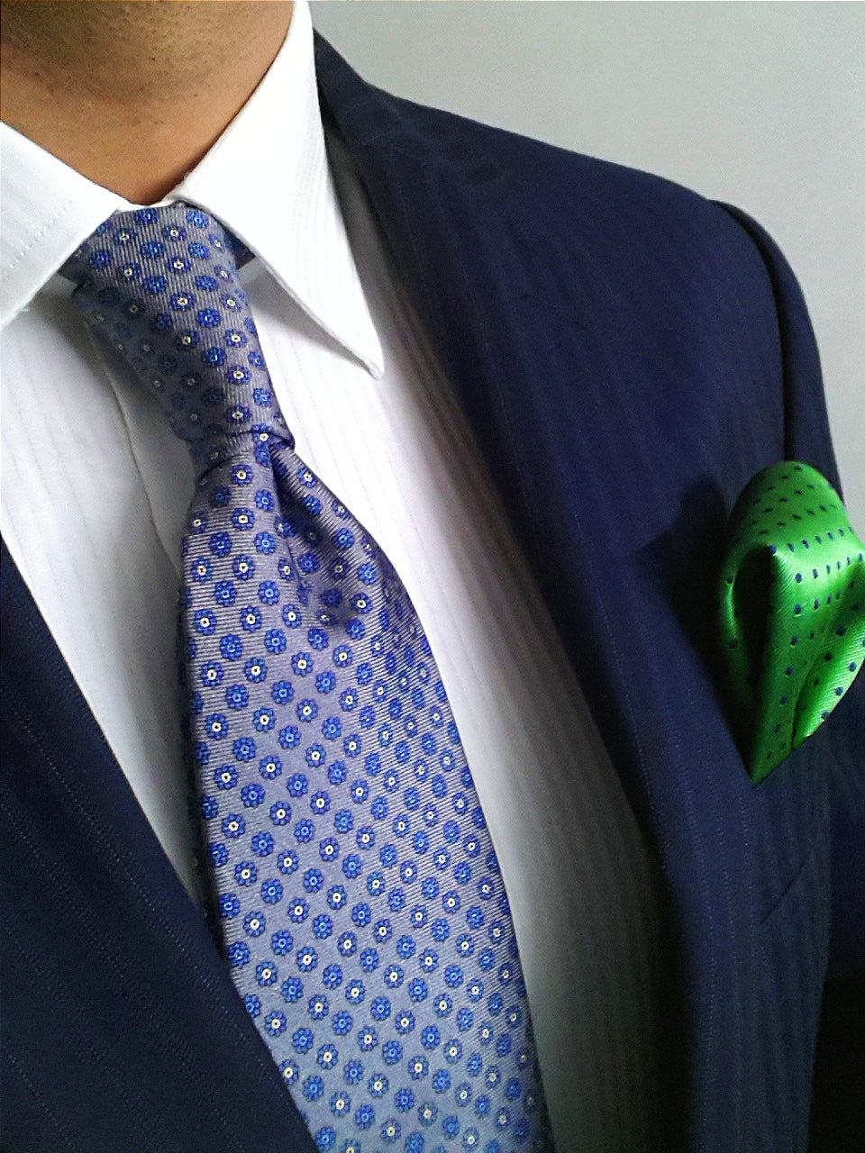 Grey Floral Printed Silk Tie | Panah London