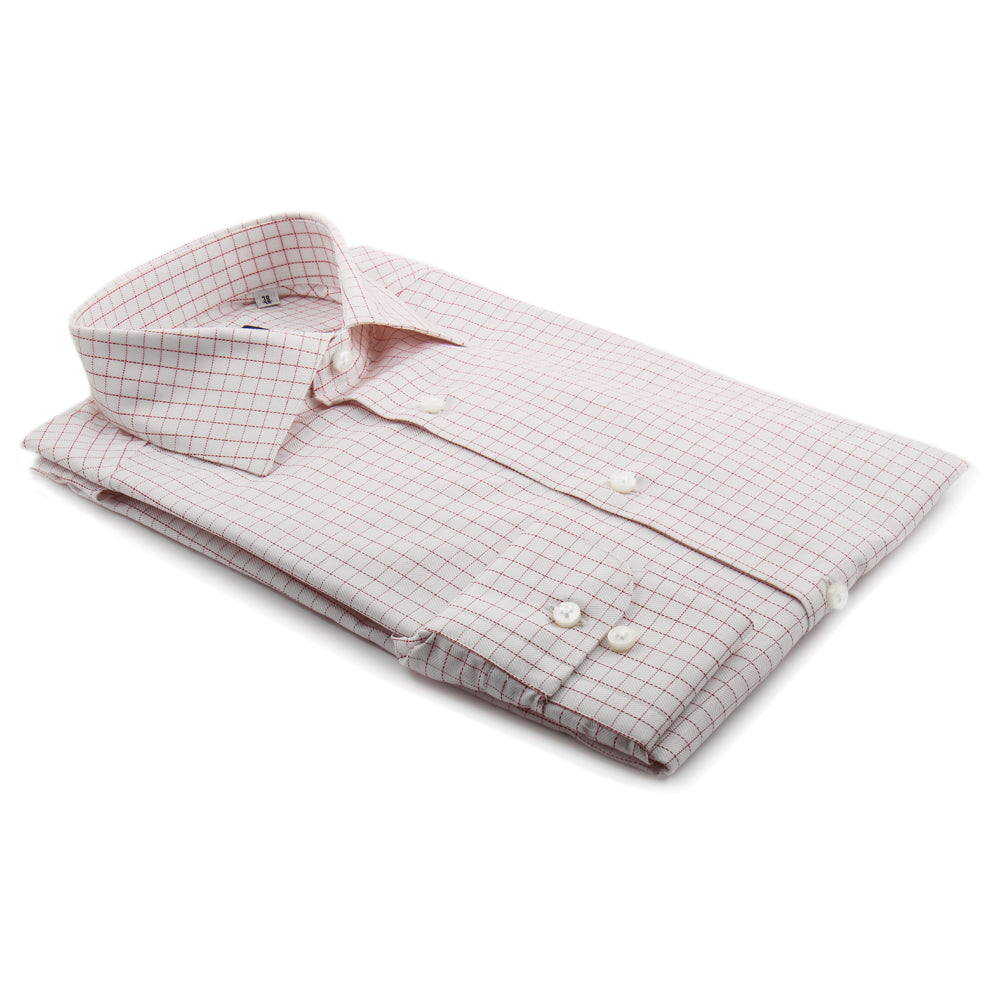 Wine Red Check Luxury Shirt | Panah London
