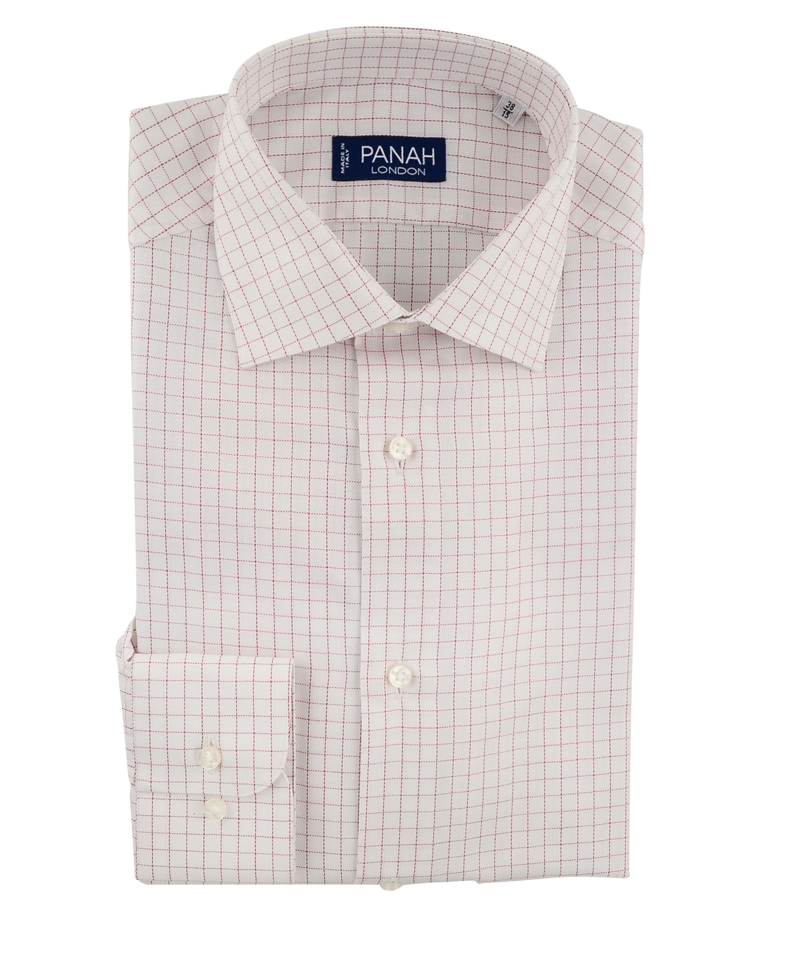 Wine Red Check Luxury Shirt | Panah London